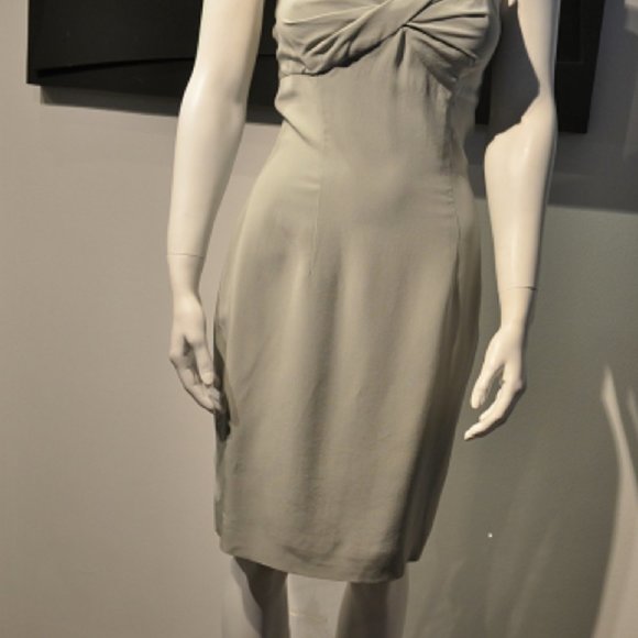 Mark Eisen Crepe Silk Sweetheart Dress - Picture 2 of 6